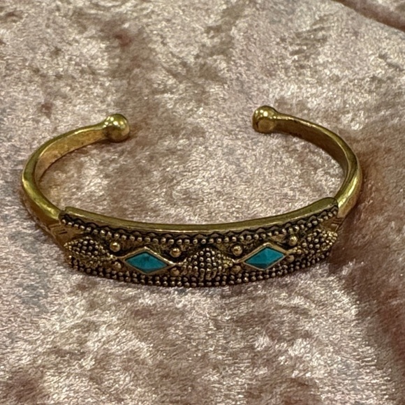 Lucky Brand Gold and Turquoise Bracelet - Picture 2 of 6